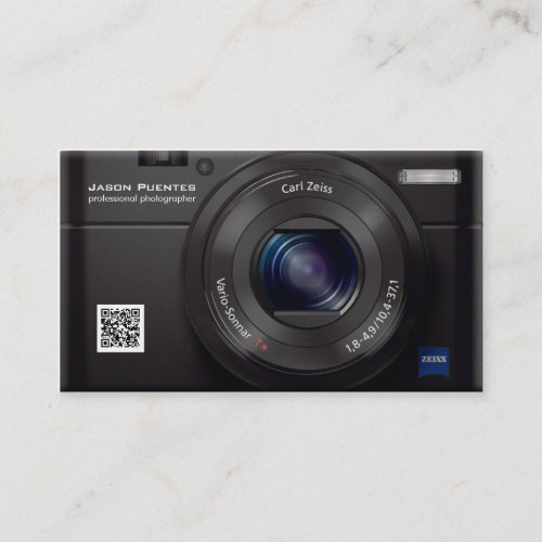 HD Lens Digital Camera Professional Photographer Business Card