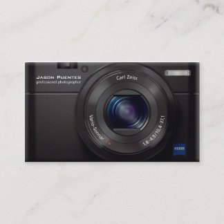 HD Lens Digital Camera Professional Photographer Business Card