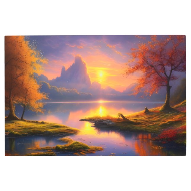HD Metal Wall Art, Vibrant Landscape Nature's Best Metal Print (Front)