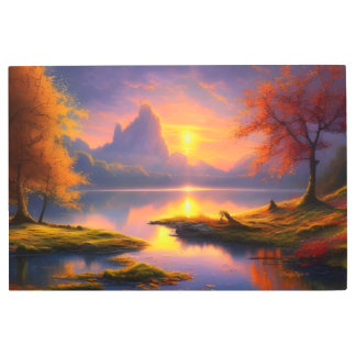 HD Metal Wall Art, Vibrant Landscape Nature's Best Print