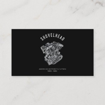 Hd Motorcycle Vtwin Shovelhead Engine Drawing Bike Business Card by Ballet_Lover at Zazzle
