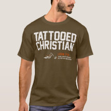 HD "Tattooed Christian" Brown T-Shirt - Mens