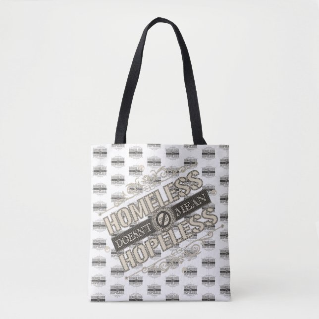 HdmH Textured Pattern Tote Bag (Front)