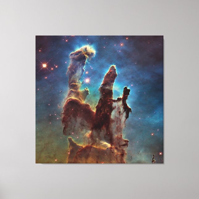 HDR Eagle Nebula Pillars of Creation Canvas Print (Front)