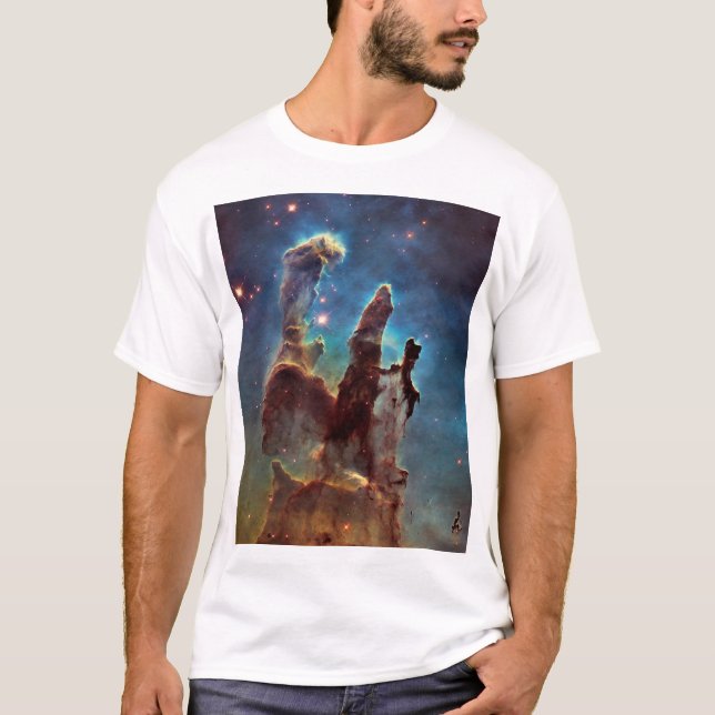 HDR Eagle Nebula Pillars of Creation T-Shirt (Front)