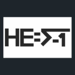 HE=√-1  (HE is Imaginary) [HE = Square Root of -1] Rectangular Sticker<br><div class="desc">HE=√-1  (HE is Imaginary) [HE = Square Root of -1]  HE = the Square root of negative one.  He is imaginary. HE=√-1.  A parody of the popular HE>i shirts and stickers.  Perfect for the atheist,  agnostic,  secular humanist,  rationalist,  or scientist in your life!</div>