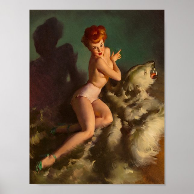 He Almost Scared Me Out of My Skin Pin Up Poster (Front)