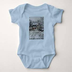 he Architect Geometic Pattern Baby Bodysuit