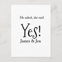 He asked she said yes engagement party name simple