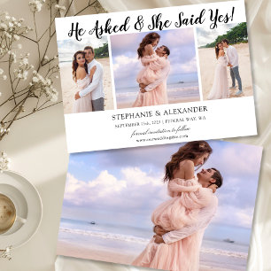 He Asked She Said Yes Photo Engaged Announcement