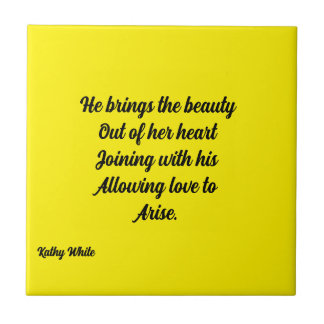 He Brings The Beauty Metal Art Ceramic Tile