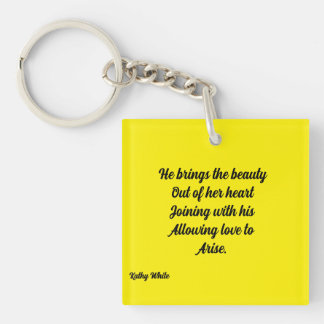 He Brings The Beauty Metal Art Keychain
