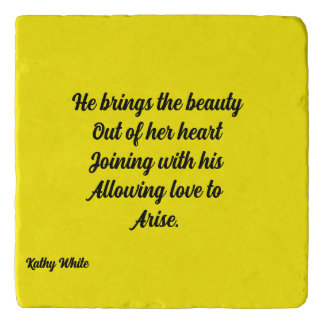 He Brings The Beauty Metal Art Trivet