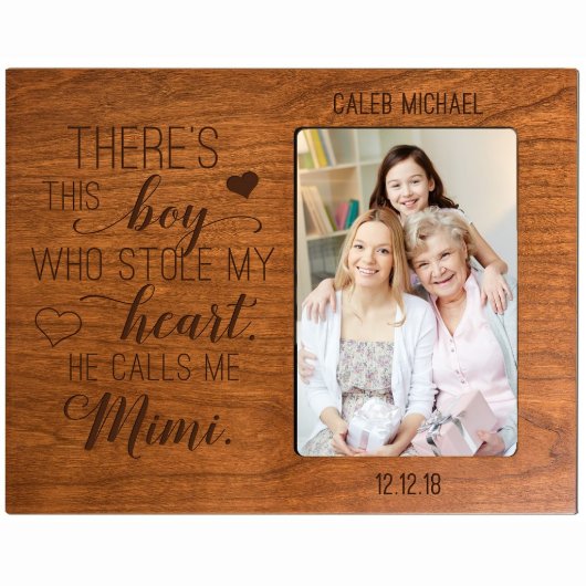 He Calls Me Mimi 8” x 10” Cherry Picture Frame (Front)