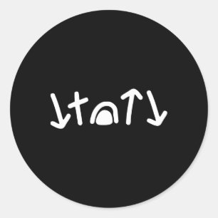 He Came He Died He Rose He Ascended He Is Coming B Classic Round Sticker