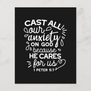 He Cares for You – Encouraging Christian Quote Flyer