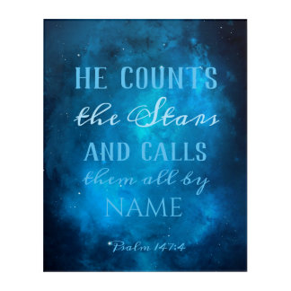 He Counts the Stars Acrylic Print