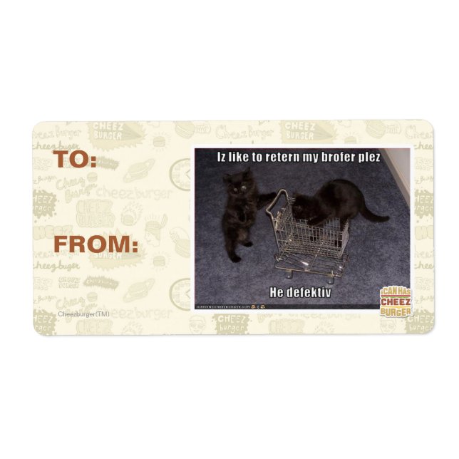 He defectiv label (Front)