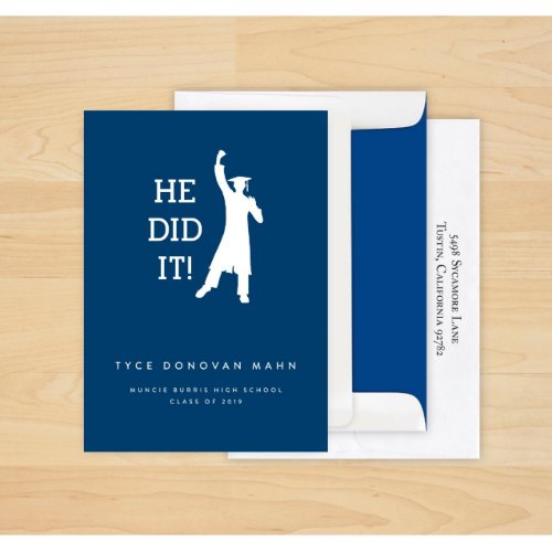 He Did It Announcement _ Set Of 24