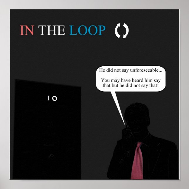He did not say unforeseeable Poster (Front)