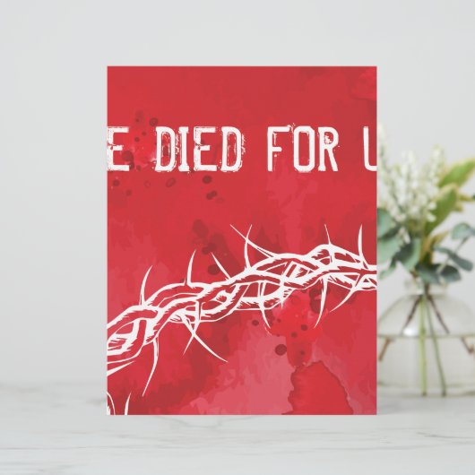 he died for us (Standing Front)