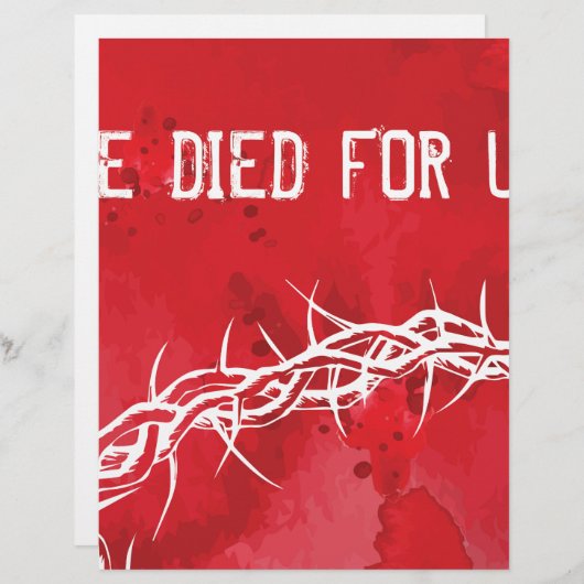 he died for us (Front/Back)