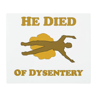 He Died Of Dysentery Poster