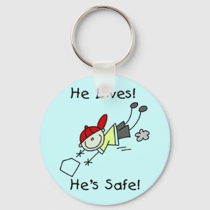 He Dives He's Safe Tshirts and Gifts Keychain