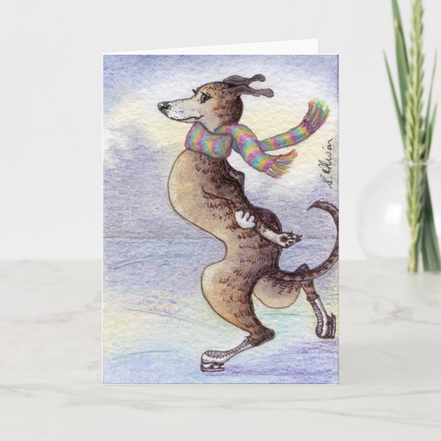 He enjoyed the wind through his ears card (Front)