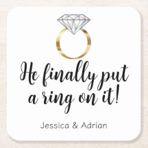 He Finally Put a Ring on it Diamond Engagement
