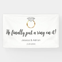 He Finally Put a Ring on it Diamond Wedding Gold