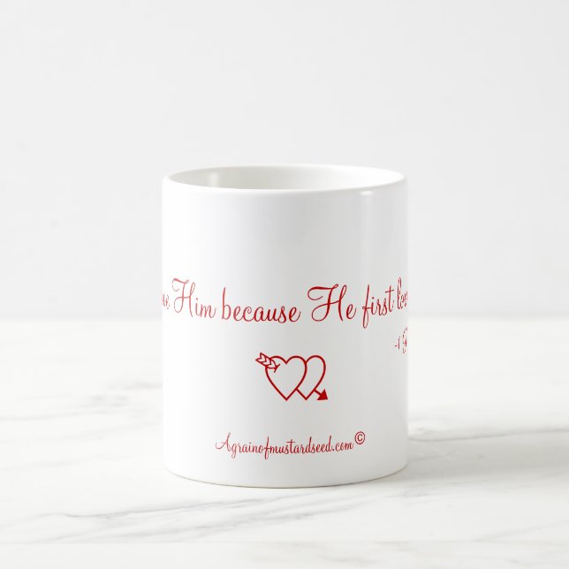 He first loved me color morph mug  (Center)