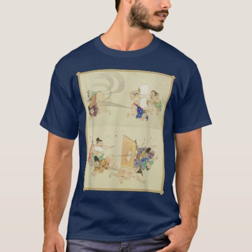 He_Gassen Vintage Weird Japanese Scroll Fart Battl T_Shirt