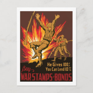 He Gives 100% ~ You can Lend 10% Postcard