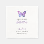 He Gives her Butterflies Bridal Shower Butterfly Napkins