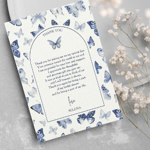 He gives her butterflies Bridal Shower Thank You Card