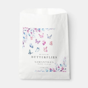 He Gives Me Butterflies Bridal Shower Favor Bag