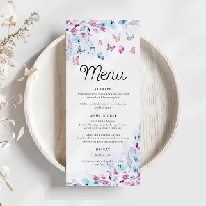 He Gives Me Butterflies Bridal Shower Menu