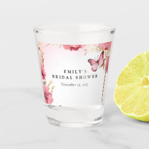 He Gives Me Butterflies Bridal Shower Shot Glass