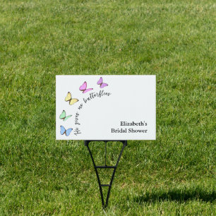 He Gives Me Butterflies Bridal Shower Sign