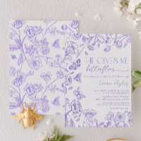 He Gives Me Butterflies Lavender Vintage Shower