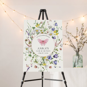 He Gives Me Butterflies Pretty Bridal Shower Sign