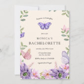 He gives me butterflies Wildflowers Bachelorette Invitation | Zazzle