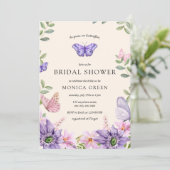 He gives me butterflies Wildflowers Bridal Shower Invitation | Zazzle