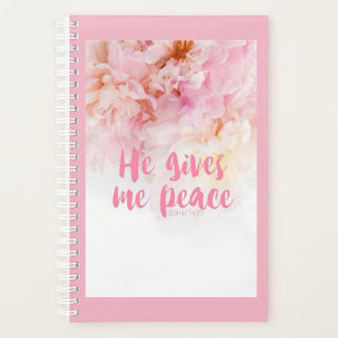 He gives me peace Planner
