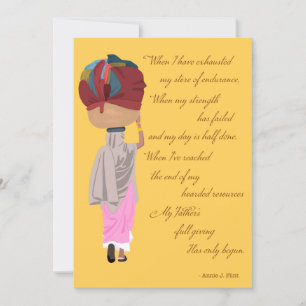 He Giveth More Grace, Christian Card of Hope