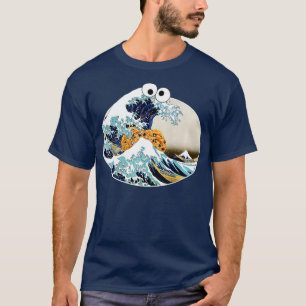 he Great Cookie Eating Wave Off Kanagawa Googly E T-Shirt