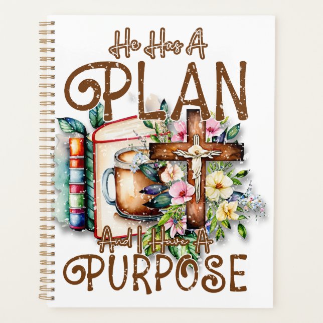 He Has A Plan Planner (Front)