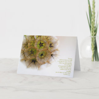 "He has endowed them with skill to exe... Card