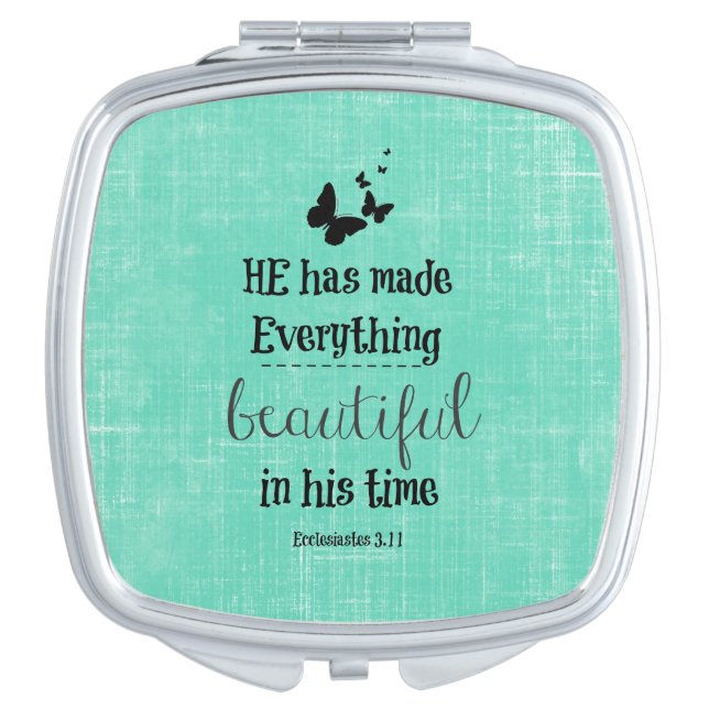 He has made everything beautiful bible verse vanity mirror (Front)